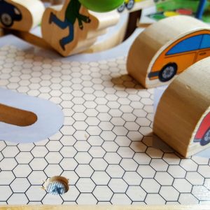 Motorikwürfel Holz XXL Detail